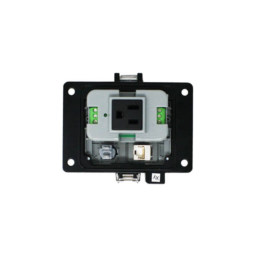 Grace Technologies GracePorts® INSIDE-OUTLET® P-R33-K2RF3 Panel Interface Connector with Category 5e Shielded Ethernet